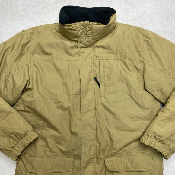 LL Bean Jacket Mens L Reg Olive Green Parka Goose Down Puffer Coat - Picture 2 of 15